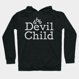 Devil Child 666 | White on Black Mass | Satanic Hoodie